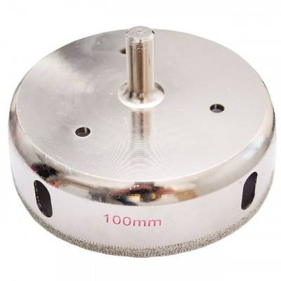 Будкрам купити Сверло алмазное трубчатое по стеклу и керамике 100 мм INTERTOOL SD-0379 Сверло алмазное трубчатое по стеклу и керамике 100 мм INTERTOOL SD-0379 2