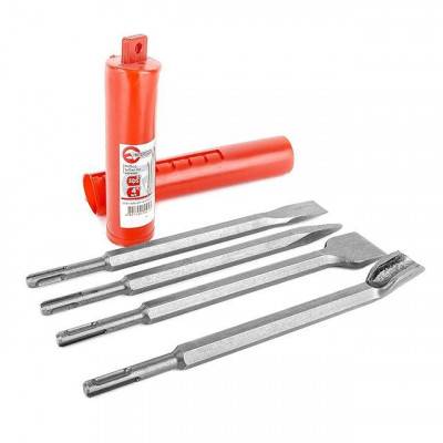 Будкрам купити Набор зубил по камню 4шт хвостовик SDS INTERTOOL SD-0410