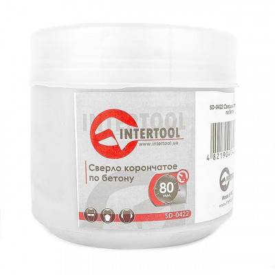Будкрам купити Сверло корончатое по бетону 80 мм INTERTOOL SD-0422 Сверло корончатое по бетону 80 мм INTERTOOL SD-0422 7