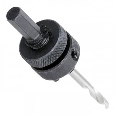 Будкрам купити Держатель сверла корончатого биметаллического 7/16" с центрирующим сверлом (32-210 мм) INTERTOOL SD-5602 Держатель сверла корончатого биметаллического 7/16" с центрирующим сверлом (32-210 мм) INTERTOOL SD-5602 2