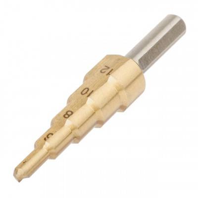 Будкрам купить Сверло ступенчатое по металлу 4-12 мм INTERTOOL SD-5812 Сверло ступенчатое по металлу 4-12 мм INTERTOOL SD-5812 4