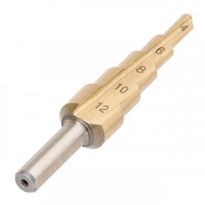 Будкрам купить Сверло ступенчатое по металлу 4-12 мм INTERTOOL SD-5812 Сверло ступенчатое по металлу 4-12 мм INTERTOOL SD-5812 5