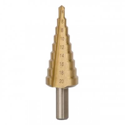 Будкрам купить Сверло ступенчатое по металлу 4-20 мм INTERTOOL SD-5820