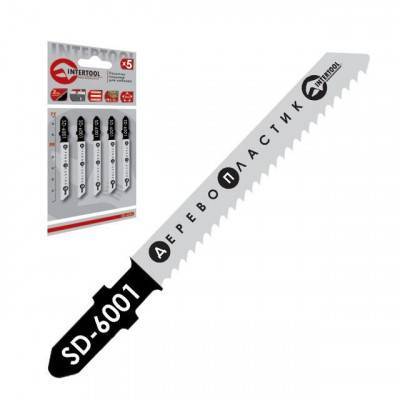 Будкрам купить Полотно пильное для лобзика рабочая длина 50 мм, расстояние между зубьями 2 мм для работы по дереву INTERTOOL SD-6001