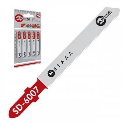 Будкрам купить Полотно пильное для лобзика рабочая длина 50 мм, шаг зуба 1,2 мм для работы c тонким металлом INTERTOOL SD-6007