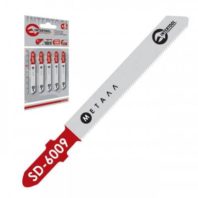 Будкрам купить Полотно пильное для лобзика рабочая длина 50 мм, шаг зуба 2,0 мм, для листового металла INTERTOOL SD-6009