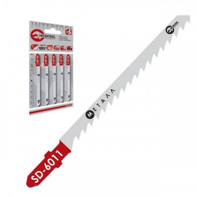 Будкрам купить Полотно пильное для лобзика рабочая длина 75 мм, расстояние между зубьями 3 мм для работы c цветным металлом INTERTOOL SD-6011