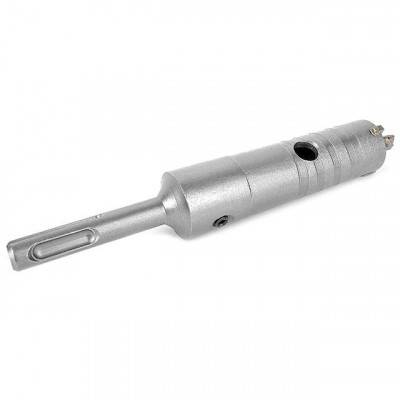 Будкрам купити Комплект: сверло корончатое по бетону 26 мм+Переходник SDS Plus 100 мм INTERTOOL SD-7026 Комплект: сверло корончатое по бетону 26 мм+Переходник SDS Plus 100 мм INTERTOOL SD-7026 2