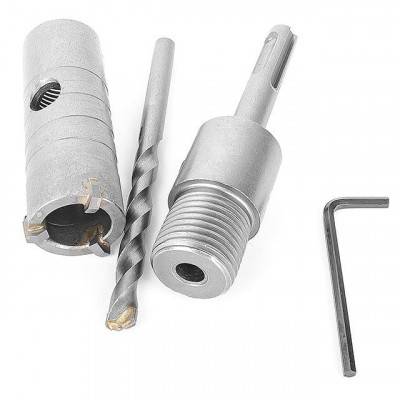 Будкрам купити Комплект: сверло корончатое по бетону 26 мм+Переходник SDS Plus 100 мм INTERTOOL SD-7026 Комплект: сверло корончатое по бетону 26 мм+Переходник SDS Plus 100 мм INTERTOOL SD-7026 5