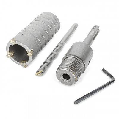 Будкрам купити Комплект: сверло корончатое по бетону 32 мм+Переходник SDS Plus 100мм INTERTOOL SD-7032 Комплект: сверло корончатое по бетону 32 мм+Переходник SDS Plus 100мм INTERTOOL SD-7032 5