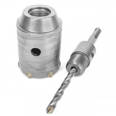 Будкрам купити Комплект: сверло корончатое по бетону 50 мм+Переходник SDS Plus 100мм INTERTOOL SD-7050 Комплект: сверло корончатое по бетону 50 мм+Переходник SDS Plus 100мм INTERTOOL SD-7050 4