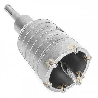 Будкрам купити Комплект: сверло корончатое по бетону 50 мм+Переходник SDS Plus 100мм INTERTOOL SD-7050