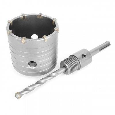 Будкрам купити Комплект: сверло корончатое по бетону 65 мм+Переходник SDS Plus 100мм INTERTOOL SD-7065 Комплект: сверло корончатое по бетону 65 мм+Переходник SDS Plus 100мм INTERTOOL SD-7065 5