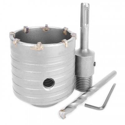 Будкрам купити Комплект: сверло корончатое по бетону 65 мм+Переходник SDS Plus 100мм INTERTOOL SD-7065 Комплект: сверло корончатое по бетону 65 мм+Переходник SDS Plus 100мм INTERTOOL SD-7065 6