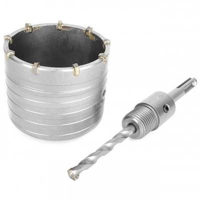 Будкрам купити Комплект: сверло корончатое по бетону 75 мм+Переходник SDS Plus 100мм INTERTOOL SD-7075 Комплект: сверло корончатое по бетону 75 мм+Переходник SDS Plus 100мм INTERTOOL SD-7075 4