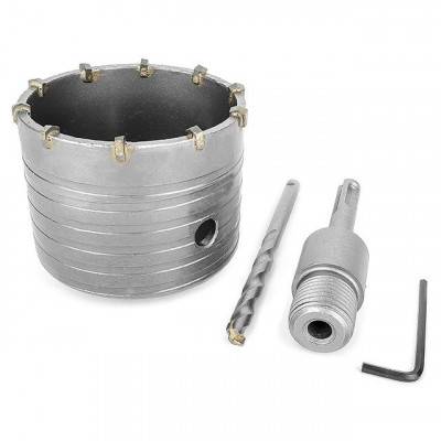 Будкрам купити Комплект: сверло корончатое по бетону 80 мм+Переходник SDS Plus 100мм INTERTOOL SD-7080 Комплект: сверло корончатое по бетону 80 мм+Переходник SDS Plus 100мм INTERTOOL SD-7080 4