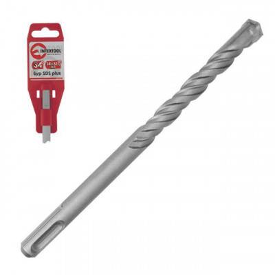 Будкрам купити Бур SDS PLUS S4 QUADRO 6x210мм INTERTOOL SDQ-0621