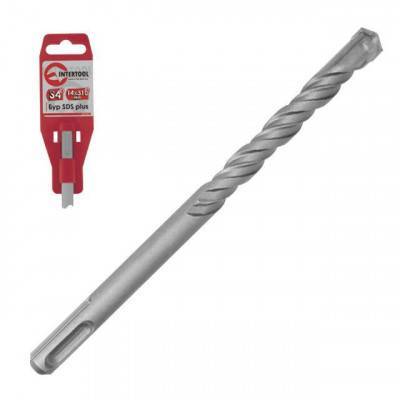 Будкрам купити Бур SDS PLUS S4 QUADRO 8x110мм INTERTOOL SDQ-0811
