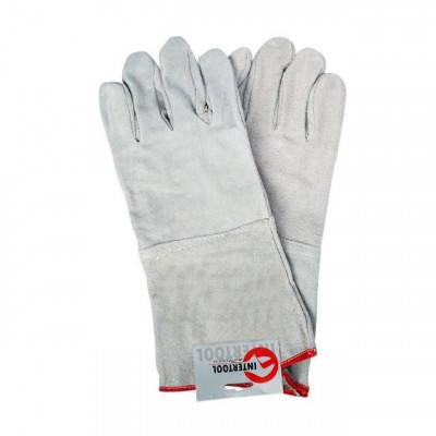 Будкрам купить Перчатка замшевая серая (ящик 60 пар) INTERTOOL SP-0009W