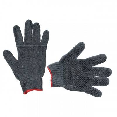 Будкрам купить Перчатка х/б трикотаж 9", серая INTERTOOL SP-0103