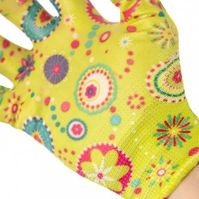 Будкрам купить Перчатки садовые с нитриловым покрытием 8" желтые INTERTOOL SP-0165 Перчатки садовые с нитриловым покрытием 8" желтые INTERTOOL SP-0165 2