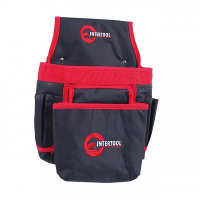 Будкрам купить Сумка поясная слесарно-строительная, 8 карманов, полиэстер INTERTOOL SP-1036