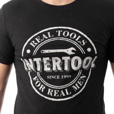 Будкрам купити Футболка черная M 100% хлопок INTERTOOL SP-2202 Футболка черная M 100% хлопок INTERTOOL SP-2202 5