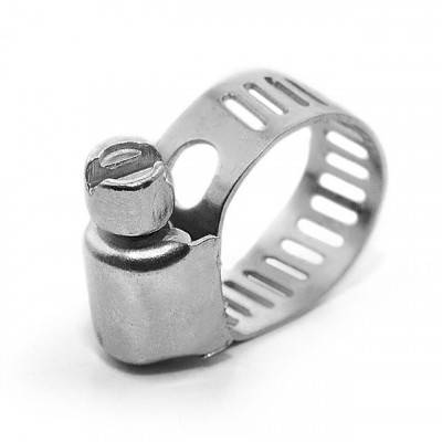 Будкрам купить Хомут стальной оцинкованный 8 мм D 6-16 мм (упаковка 10 шт) INTERTOOL TC-0006