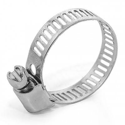 Будкрам купить Хомут стальной оцинкованный 8 мм D 14-27 мм (упаковка 10 шт) INTERTOOL TC-0014