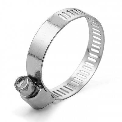 Будкрам купить Хомут стальной оцинкованный 8 мм D 18-32 мм (упаковка 10 шт) INTERTOOL TC-0018