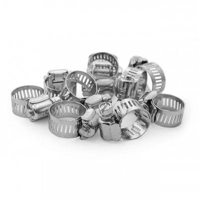 Будкрам купить Хомут стальной оцинкованный 12,7 мм D 13-23 мм (упаковка 10 шт) INTERTOOL TC-0113 Хомут стальной оцинкованный 12,7 мм D 13-23 мм (упаковка 10 шт) INTERTOOL TC-0113 2