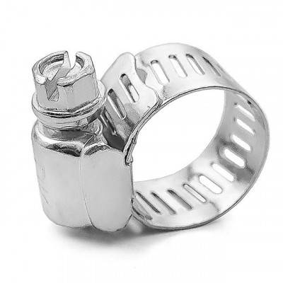 Будкрам купити Хомут стальной оцинкованный 12,7 мм D 13-23 мм (упаковка 10 шт) INTERTOOL TC-0113