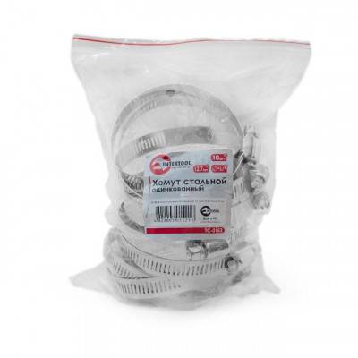 Будкрам купити Хомут стальной оцинкованный 12,7 мм D 52-76 мм (упаковка 10 шт) INTERTOOL TC-0152 Хомут стальной оцинкованный 12,7 мм D 52-76 мм (упаковка 10 шт) INTERTOOL TC-0152 3