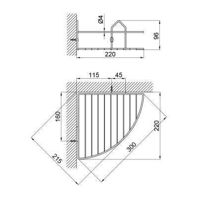 Будкрам купить Полка SW 23-109-1CRM Полка SW 23-109-1CRM 2