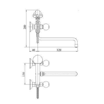 Будкрам купить Смеситель для ванны SW Olympic 1430S Смеситель для ванны SW Olympic 1430S 2