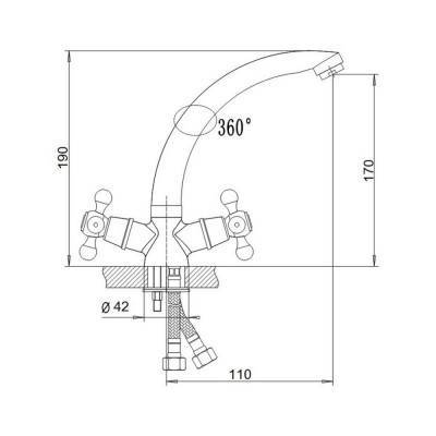Будкрам купить Смеситель для кухни SW Delta 272 Смеситель для кухни SW Delta 272 2