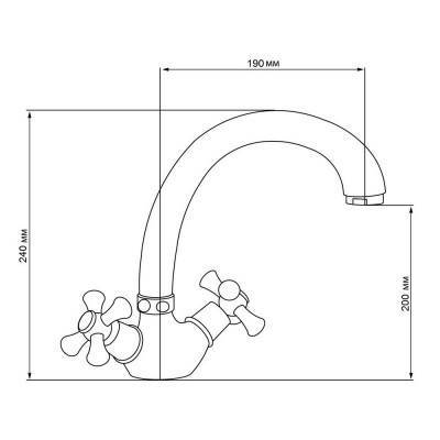 Будкрам купить Смеситель для кухни SW Delta 273F Смеситель для кухни SW Delta 273F 2
