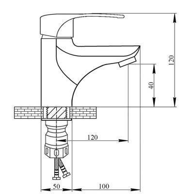 Будкрам купить Смеситель для раковины SW Magnum 001F Смеситель для раковины SW Magnum 001F 2