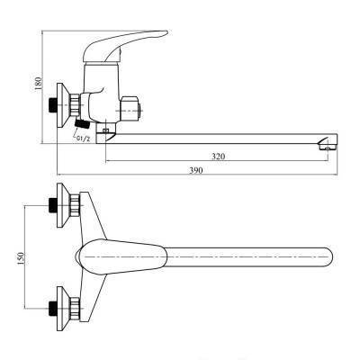 Будкрам купить Смеситель для ванны SW Magnum 005 NEW ЕC Смеситель для ванны SW Magnum 005 NEW ЕC 2