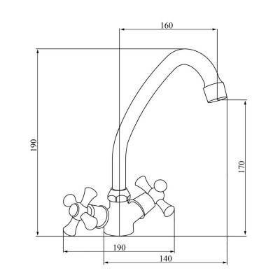 Будкрам купить Смеситель для кухни SW Omega 272F Смеситель для кухни SW Omega 272F 2