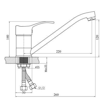 Будкрам купить Смеситель для кухни SW Foro 003 Смеситель для кухни SW Foro 003 2