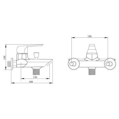 Будкрам купить Смеситель для ванны SW Foro 006 Смеситель для ванны SW Foro 006 2