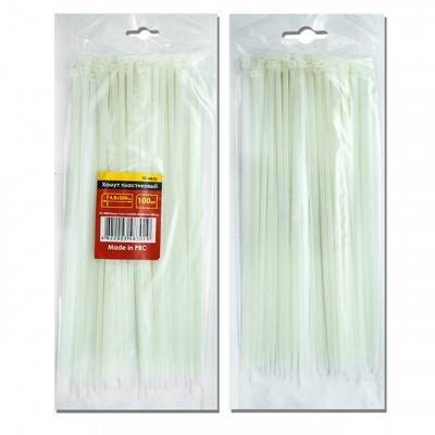 Будкрам купить Хомут пластиковый 2,5x100 мм, (100 шт/упак), белый INTERTOOL TC-2510