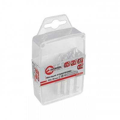 Будкрам купить Комплект отверточных насадок PH2 1/4"x 50 мм - 10 шт. INTERTOOL VT-0014