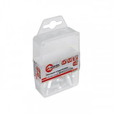 Будкрам купить Комплект отверточных насадок PZ3 1/4"x 25 мм - 25 шт. INTERTOOL VT-0023