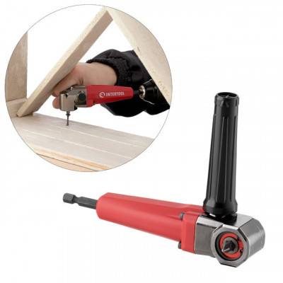 Будкрам купить Насадка угловая для дрели и шуруповерта, макс. 150 Нм INTERTOOL VT-0115 Насадка угловая для дрели и шуруповерта, макс. 150 Нм INTERTOOL VT-0115 4