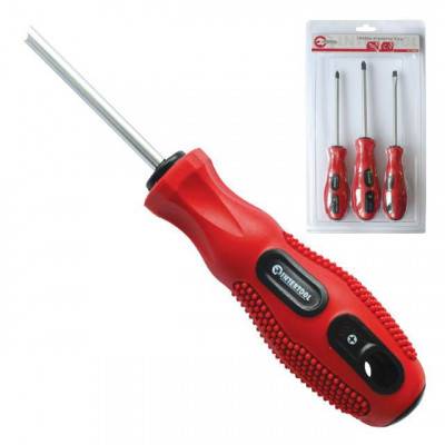 Будкрам купить Набор отверток 3ед.(SL5*100,PH1*100,PH2*100) Cr-V INTERTOOL VT-2004