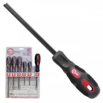 Будкрам купити Набор отверток 6 ед. Cr-V, планка для крепления INTERTOOL VT-2006