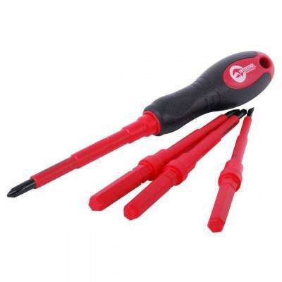 Будкрам купить Набор диэлектрических отверток со съемной рукояткой 5 ед. INTERTOOL VT-2105