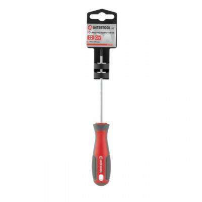 Будкрам купити Отвертка крестовая PH0*100 мм, CR-V INTERTOOL VT-3314 Отвертка крестовая PH0*100 мм, CR-V INTERTOOL VT-3314 5